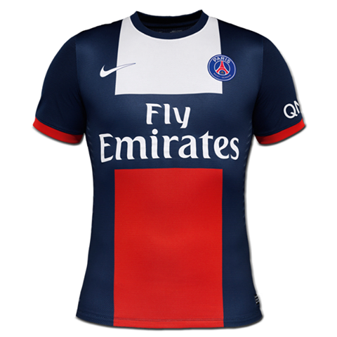 13-14 PSG #2 T.Silva Home Soccer Jersey Shirt